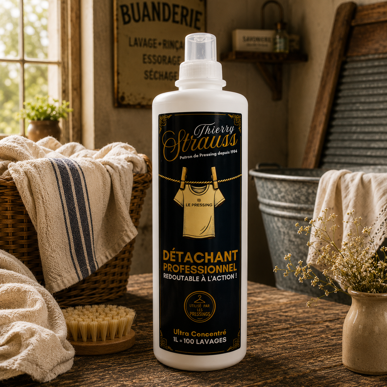 Spray détachant pour vêtements - nettoie en douceur et désodérise les