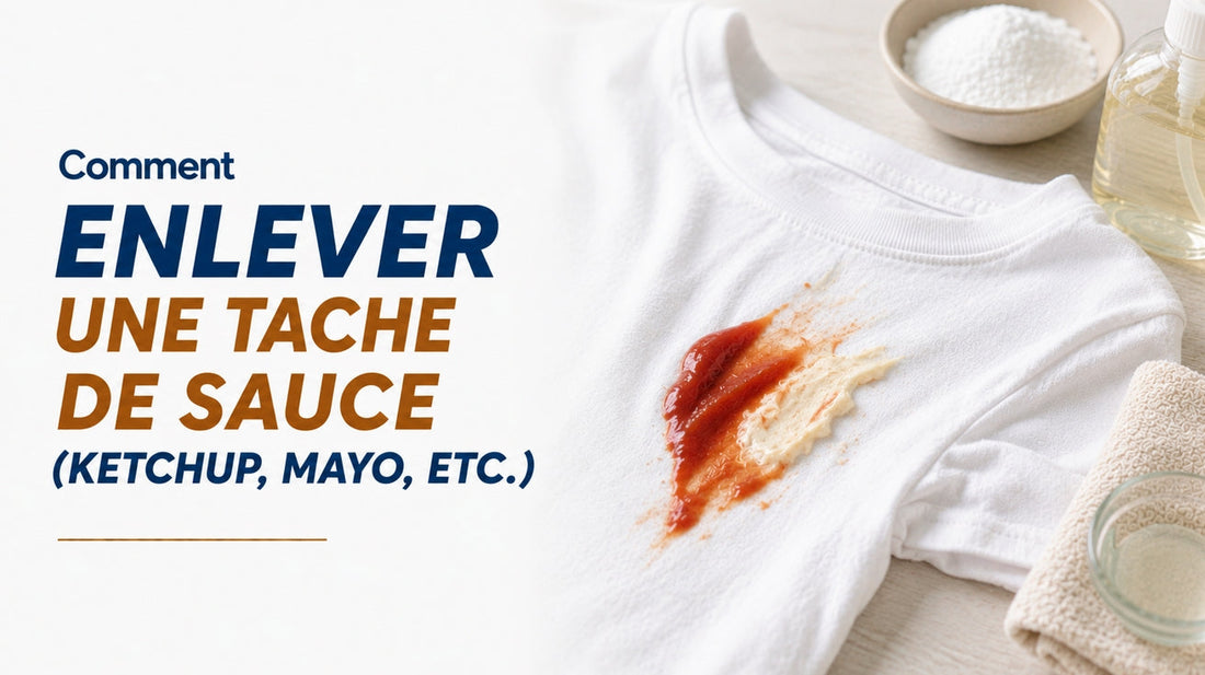 Comment enlever une tache de sauce (ketchup, mayo, etc.)