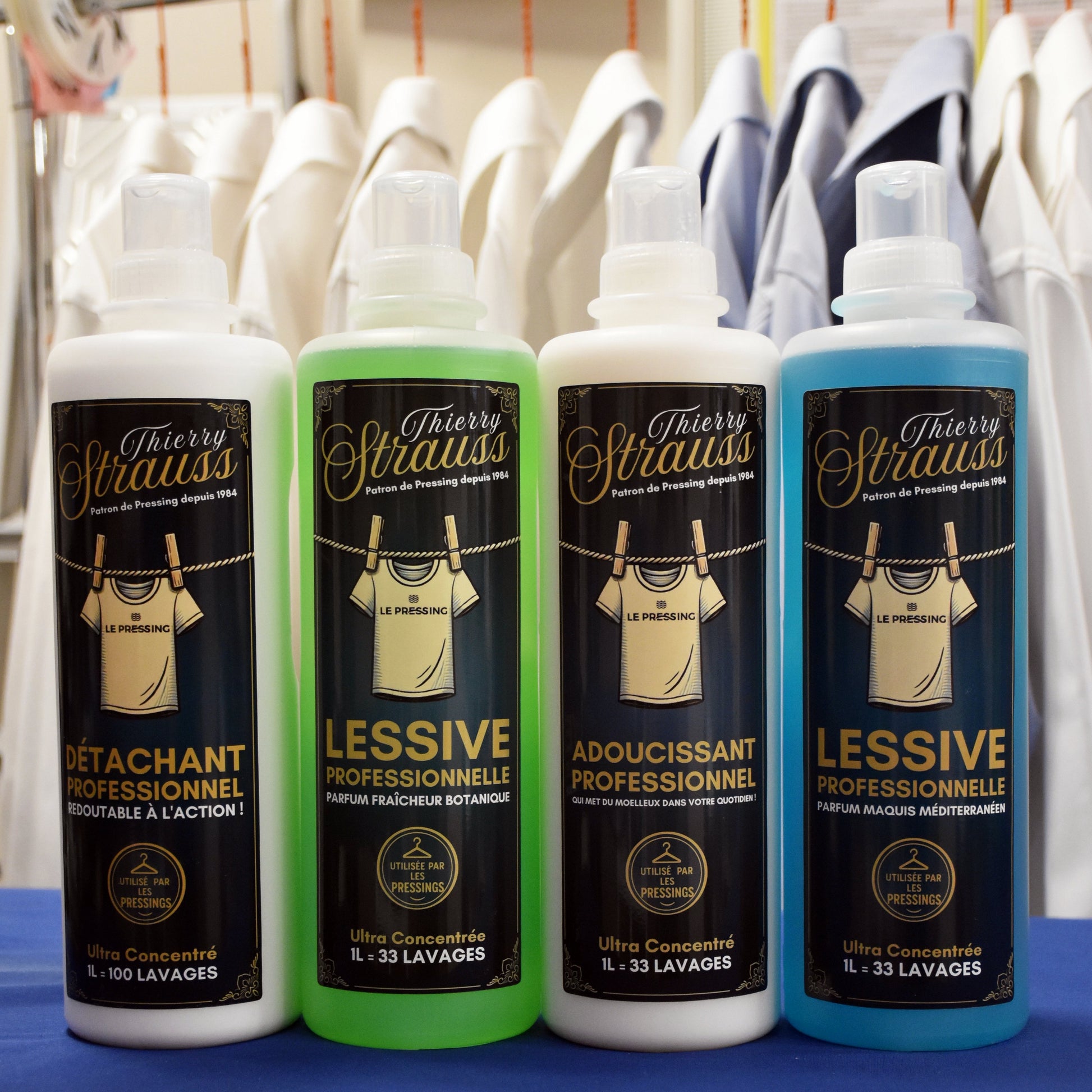 Lessive liquide concentrée pour nettoyage textile