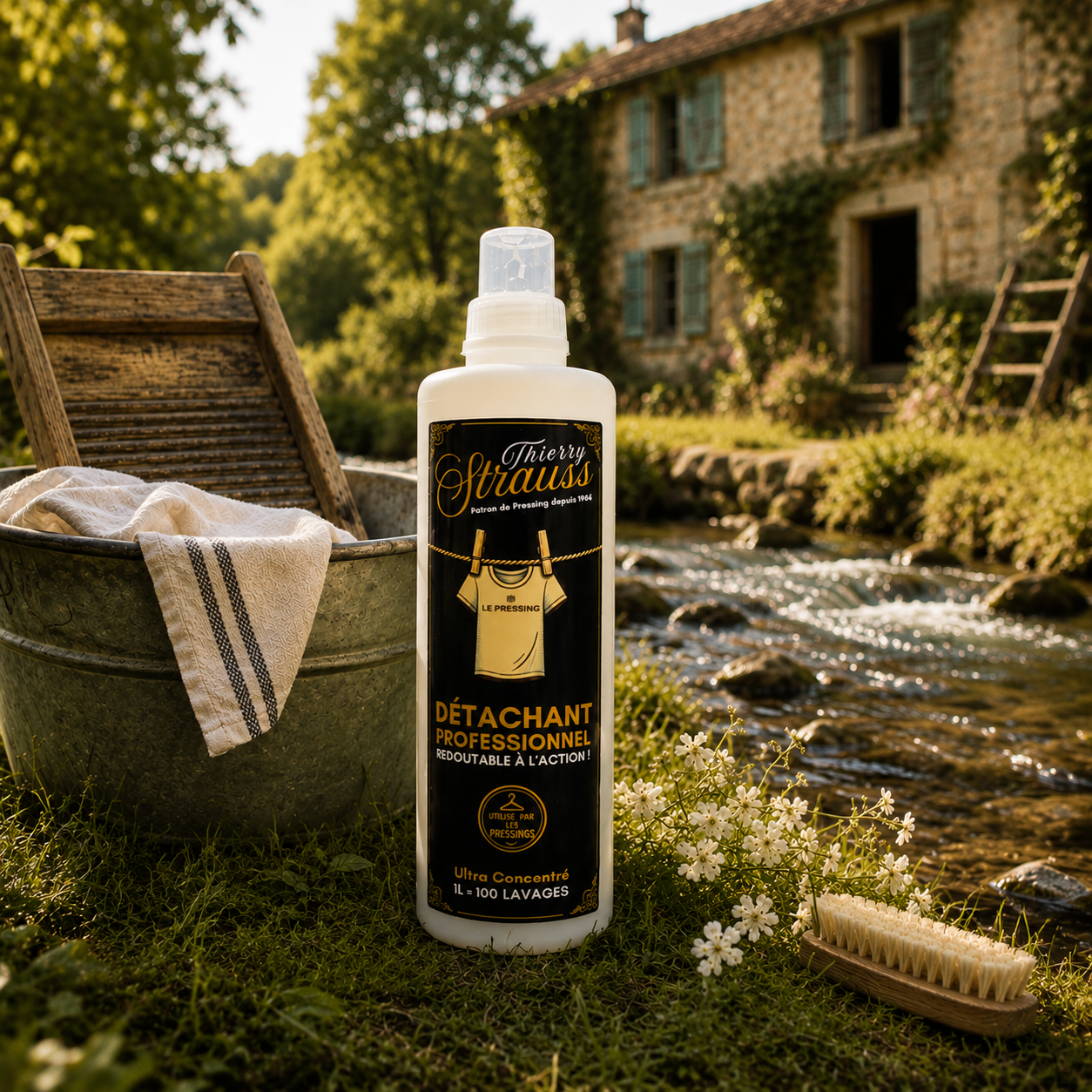 Détachant textile concentré – Anti-taches puissant (100 utilisations)